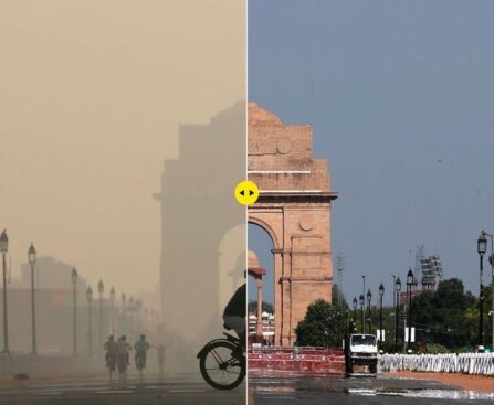 Delhi's air quality has seen a slight improvement despite...